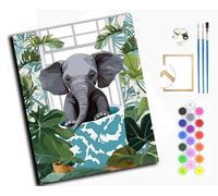 DIY Paint by Number for Adults,with Paintbrushes and Acrylic Painting Kits Art Crafts for Home Walls 16 x20inch,The Window is Like a Bathtub,with Frame