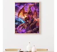 DIY Paint by Numbers Animal Dragon Painting by Numbers Kits On Canvas, with Paint Brushes and Acrylic Painting Kit 90x120cm for Kids and Adults Beginner Gifts, Home Decoration, Frameless PjY622 O-H