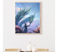 DIY Paint by Numbers Crystal Flower Painting by Numbers Kits On Canvas, with Paint Brushes and Acrylic Painting Kit 12x16in for Kids and Adults Beginner Gifts, Home Decoration, Frameless PjY3088 N-L