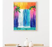 DIY Paint by Numbers Fall Flower Painting by Numbers Kits On Canvas, with Paint Brushes and Acrylic Painting Kit 16x20in for Kids and Adults Beginner Gifts, Home Decoration, Frameless PjY100 H-5