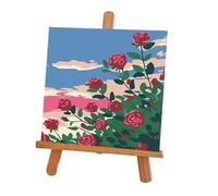 DIY Paint by Numbers Floral Oil Painting Decor Kit(0026,20 * 20cm)