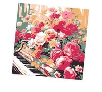 DIY Paint by Numbers Floral Oil Painting Decor Kit(0037,20 * 20cm)