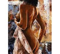 DIY Paint by Numbers for Adults, ABEUTY Naked Women 16x20 inches Number Painting Art Therapy (No Frame)