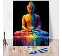DIY Paint by Numbers for Adults Beginner, Paint by Numbers Art, Zen Oil Hand Painting Kits Hobbies for Adults Women, Acrylic Pigment Canvas Painting Wall Art for Bedroom Decor, Gifts 12"x16" -XY483