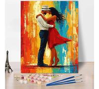 DIY Paint by Numbers for Adults Beginner, Paint by Numbers Figure, Dance Oil Hand Painting Kits Hobbies for Adults Women, Acrylic Pigment Canvas Painting Wall Art for Bedroom Decor 40"x53" -XY811