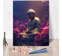 DIY Paint by Numbers for Adults Beginner, Paint by Numbers Sculpture, Zen Oil Hand Painting Kits Hobbies for Adults Women, Acrylic Pigment Canvas Painting Wall Art for Bedroom Decor 40"x53" -XY904