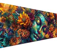 DIY Paint by Numbers for Adults Buddha, Paint by Numbers Flower Paint by Numbers Kits with Paint brushes Acrylic Pigment Drawing Hobbies for Adults Women for Home Wall Decor (30x60cm, Frameless) E-3