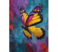 DIY Paint by Numbers for Adults Butterfly, Graffiti Paint by Numbers Kits, DIY Painting Kits with Brushes and Acrylic, Arts and Crafts for Beginners Oil Paintings, for Home Wall Decor, 36x48in 2-8824