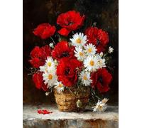 DIY Paint by Numbers for Adults Flower, Plant Paint by Numbers Kits, DIY Painting Kits with Brushes and Acrylic, Arts and Crafts for Beginners Oil Paintings, for Home Wall Decor, 24x36in 1-8975