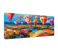 DIY Paint by Numbers Hot Air Balloon Painting by Numbers Kits On Canvas, with Paint Brushes and Acrylic Painting Kit 30x60cm/12x24in for Kids and Adults Beginner Gifts, Home Decor, Frameless G-526