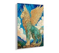 DIY Paint by Numbers Kit for Adults Beginners - Vibrant Divine beast Canvas Oil Painting Set with Acrylic Paints & Brushes - 90 x 120 cm Unframed for Home Decoration Gifts for Creative Fun P-581