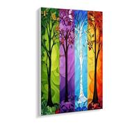 DIY Paint by Numbers Kit for Adults Beginners - Vibrant Four Seasons Tree Canvas Oil Painting Set with Acrylic Paints & Brushes - 70 x 90 cm Unframed for Home Decoration Gifts for Creative Fun P-630