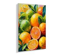 DIY Paint by Numbers Kit for Adults Beginners - Vibrant Fruit Orange Canvas Oil Painting Set with Acrylic Paints & Brushes - 90 x 120 cm Unframed for Home Decoration Gifts for Creative Fun P-622
