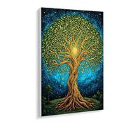 DIY Paint by Numbers Kit for Adults Beginners - Vibrant Tree of life Canvas Oil Painting Set with Acrylic Paints & Brushes - 90 x 120 cm Unframed for Home Decoration Gifts for Creative Fun P-584