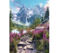 DIY Paint by Numbers Kits Landscape, Plant Paint by Numbers for Adults, Arts and Crafts for Adult Beginners Oil Paintings, DIY Painting Kit with Brushes and Acrylic for Home Wall Decor, 36x48in 6-5287