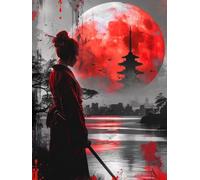 DIY Paint by Numbers Kits Moon, Woman Paint by Numbers for Adults, Arts and Crafts for Adult Beginners Oil Paintings, DIY Painting Kits with Brushes and Acrylic for Home Wall Decor, 16x20in 8-4911
