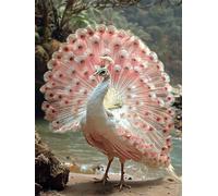 DIY Paint by Numbers Kits Peacock, Animal Paint by Numbers for Adults, Arts and Crafts for Adult Beginners Oil Paintings, DIY Painting Kits with Brushes and Acrylic for Home Wall Decor, 40x54in Q-9510