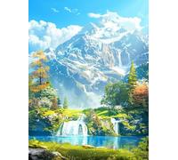 DIY Paint by Numbers Kits Plant, Landscape Paint by Numbers for Adults, Arts and Crafts for Adult Beginners Oil Paintings, DIY Painting Kit with Brushes and Acrylic for Home Wall Decor, 24x36in 6-3695