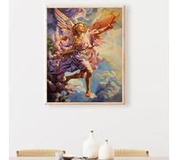 DIY Paint by Numbers Woman Flower Painting by Numbers Kits On Canvas, with Paint Brushes and Acrylic Painting Kit 12x16 Inch for Kids and Adults Beginner Gifts, Home Decoration, Frameless PjY258 A-L