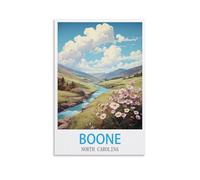 DIY Painting by Number Kits，Boone North Carolina,Without Frame with Brushes and Acrylic Pigment Paint by Numbers Canvas Arts Crafts 30x40cm