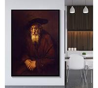 DIY Painting by Numbers for Adults Portrait of an Old Jewish by Rembrandt Adults Paint Kits Canvas Gifts Arts Crafts for Home Decor