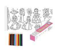 DIY Painting Coloring Roll Paper Cuttable with Pencil Picture Scroll Long Roll Safe Decompression Painted Toys Multipurpose for Kids Birthday Gift