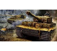 DIY Painting for Adults Retro Tank Military Weapon 2nd World War Paint by Numbers Kit On Canvas for Beginners 30x40cm