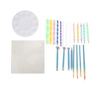 DIY Painting Tool Kit, Craft Drawing and Nail Art Decoration Set, 26 - Piece Complete Painting Tools with Dot Pens Brushes Acrylic Rods for Kids Adults Artists