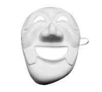 Diy Painting White Face Masks to Decorate, Pure Paper Mould To Blank Festivals DIY Props Blank Fox Hand-Paintable Anime Face Masks for Masquerade Carnival Party Stage Halloween