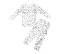 Diy Pajamas To Color For Children,Color Your Own Pajamas Toddler Boy Pajamas For Girls Christmas Pjs For Boys Colouring Pajamas Kids Draw On Pjs For Christmas For Ages 2-9