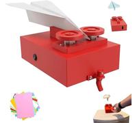 DIY Paper Airplane Launcher Kit - Stemassembled Paper Airplane Launcher, Scientific and Educational DIY Engineering Kit, Hands-On Science Experiment Kits for Aerodynamics & Physics (Red)