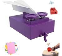 DIY Paper Airplane Launcher Kit - Stemassembled Paper Airplane Launcher, Scientific and Educational DIY Engineering Kit, Hands-On Science Experiment Kits for Aerodynamics & Physics (Purple)