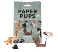 DIY Paper Cat Origami Kit, 50 Sheets 3D Cat/Dog/Dinosaur Origami Paper Craft Kit, Animal Desk Decoration, Handmade Paper Craft Kit Decoration (Puppies)