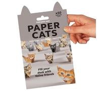 DIY Paper Cats, 50 DIY Cats Origami Papercraft Kit, Creative Origami Animal Craft Kit, Fun Handmade Home Decoration Gift for Cat Lovers (Cat)