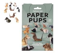 DIY Paper Cats, 50 DIY Paper Cats Origami Set, Fold Your Own Papers Cat, Fun Craft Activity for Adults and Kids, Animal Theme, Dogs Dinosaurs Jesus Papercraft Desk Decoration(1pc-Dog)