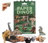 DIY Paper Cats, 50 Pcs DIY Paper Cats Craft Kit, 3d Papers Cat Origami Kit, Fun Craft Activity for Adults & Kids, Desk Decoration & Gift for Pets Lovers(C)