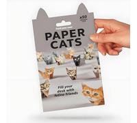 DIY Paper Cats - 50 Sheets DIY 3D Paper Cats Origami Kit Fun & Relaxing Art Activity for Adults, Teens & Kids, No Glue Needed, Unique Desk Decoration Gift for Cat Lovers