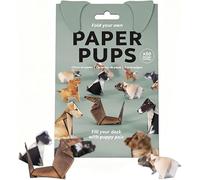 DIY Paper Cats - 50 Sheets DIY Origami Paper to Fold Cute Cat Figures, Bookshelf Decoration Gift for Dinosaurs and Pet Lovers,Gift Cat Lovers (#03)