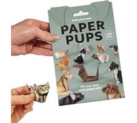 DIY Paper Cats - 50 Sheets DIY Origami Paper to Fold Cute Cat Figures, Fun Craft Activity, Creative Origami Animal Craft Kit, Pattern Cute Printing, Desk Decoration & Gift for Cat Lovers (Dog)