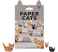 DIY Paper Cats - 50 Sheets DIY Origami Paper to Fold Cute Cat Figures, Fun Craft Activity for Adults & Kids, Creative Origami Animal Craft Kit, Desk Decoration & Gift for Cat Lovers (01#)