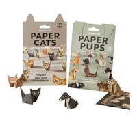 DIY Paper Cats Craft Kit - 50PCS 3D Origami Animals with Stickers, Creative Art Activity for Adults Kids Family, Home Desk Decoration & Unique Gift for Animal Lovers