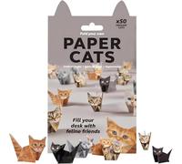DIY Paper Cats/Dinosaur,50 Sheets DIY Origami Paper,3D Origa/mi Kit,Origami Animal Shaped Decoration Kit,Desk Decoration & Gift for Animal Lovers,Fun Craft Activity,Creative Pa/per Craft Kit (Cat)