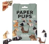 DIY Paper Cats, DIY Cats Camp, 3D Handmade Origami Cat Model, Origami Animal Shaped Decoration Kit, for Crafts Art Kits Models Craft (Dog)
