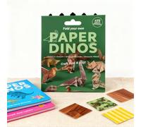DIY Paper Cats | DIY Paper Cats | 50 Sheets 3D Cat/Dog/Dinosaur Origami Paper Craft Kit | Cute Pattern Printings | Figures Fun Craft Activity for Adults & Kids (Dinosaurs)
