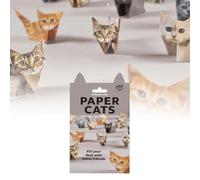 DIY Paper Cats, DIY Paper Cats Origami Kit, 50 Cute Kitten Origami Papercraft Kit, 3D Handmade Origami Cat Model, for Crafts Art Kits Models Craft, DIY Papercraft Model Set (Grey, One Size)