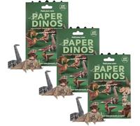 DIY Paper Cats Kit,50 Fold-Your-Own Origami Kitties,Fun 3D Paper Dog & Cat & Dinosaur Models,Creative Origami Animal Kit,Funny DIY cat Meme Papers Crafts for Adults,Kids,Cats Lovers (Dinosaur, 3 Pcs)