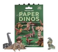DIY Paper Cats Kit, 50 Fold-Your-Own Origami Kitties, Fun 3D Paper Dog & Cat & Dinosaur Models, Creative Origami Animal Kit, Funny DIY Cat Meme Papers Crafts for Adults, Kids, Cats Lovers (Dinosaur)