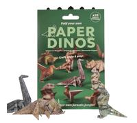 DIY Paper Cats Kit - 50 Sheets DIY Origami Paper to Fold Cute Cat Figures, Fun 3D Fold Craft Papercraft Kit, Sculpture Desktop Decoration with Dog & Dinosaur Models