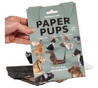 DIY Paper Cats Kit - 50 Sheets DIY Origami Paper to Fold Cute Cat Figures, Fun 3D Fold Craft Papercraft Kit, Sculpture Desktop Decoration with Dog & Dinosaur Models