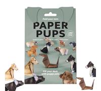 DIY Paper Cats Kit, Fun 3D Paper Dog & Cat & Dinosaur Models, 3D Handmade Origami Ca-t Model, Decorative Papercraft Craft Set, DIY Art Gift (Dog)